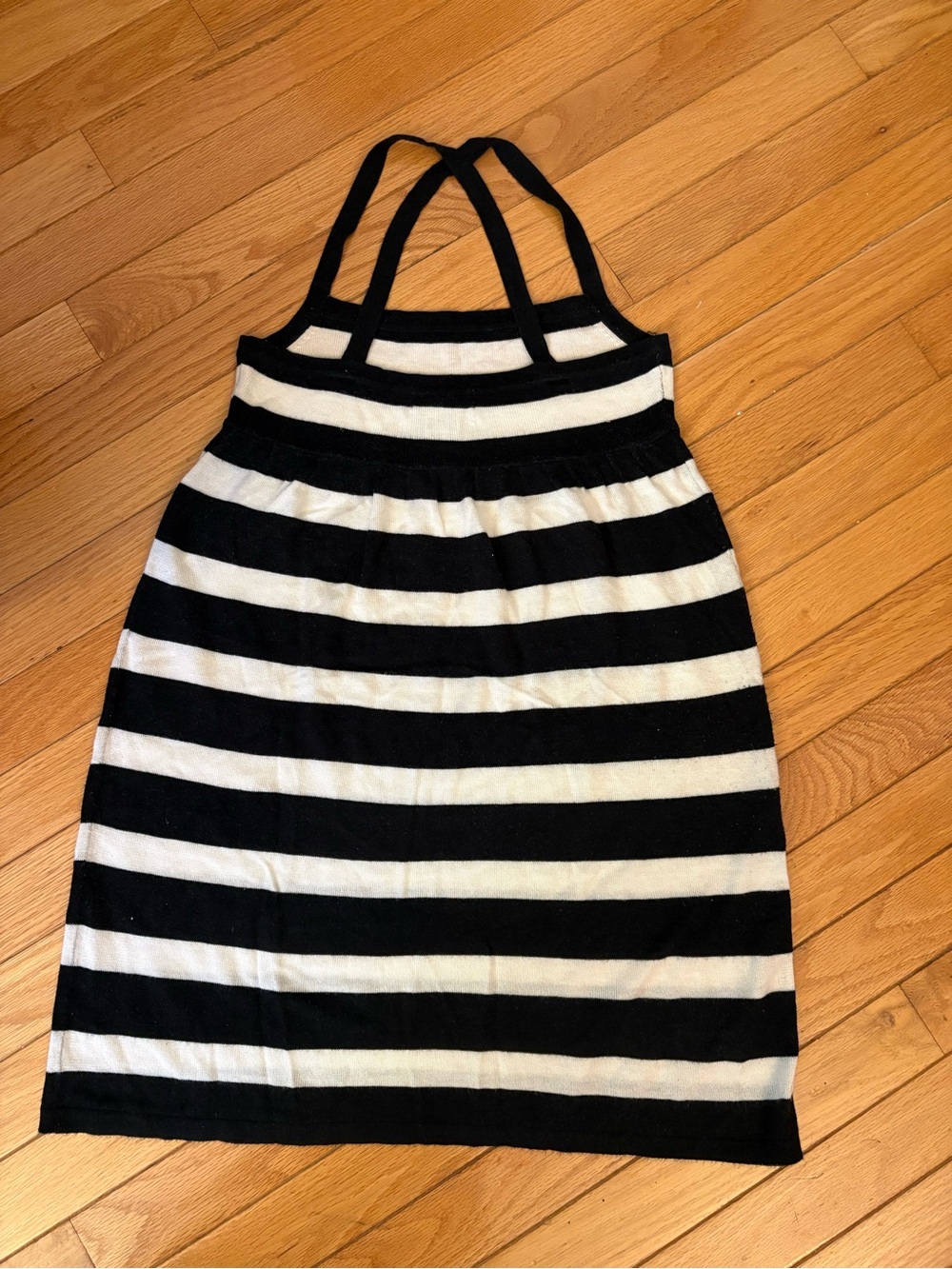 Urban Behavior Black and White Striped Tank Dress